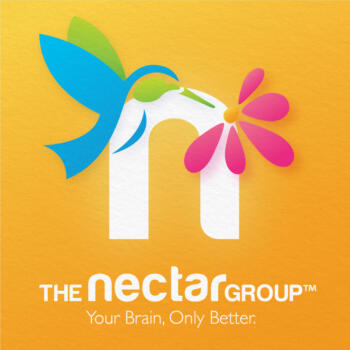 Social Badge Nectar logo with Tagline and Trademark master