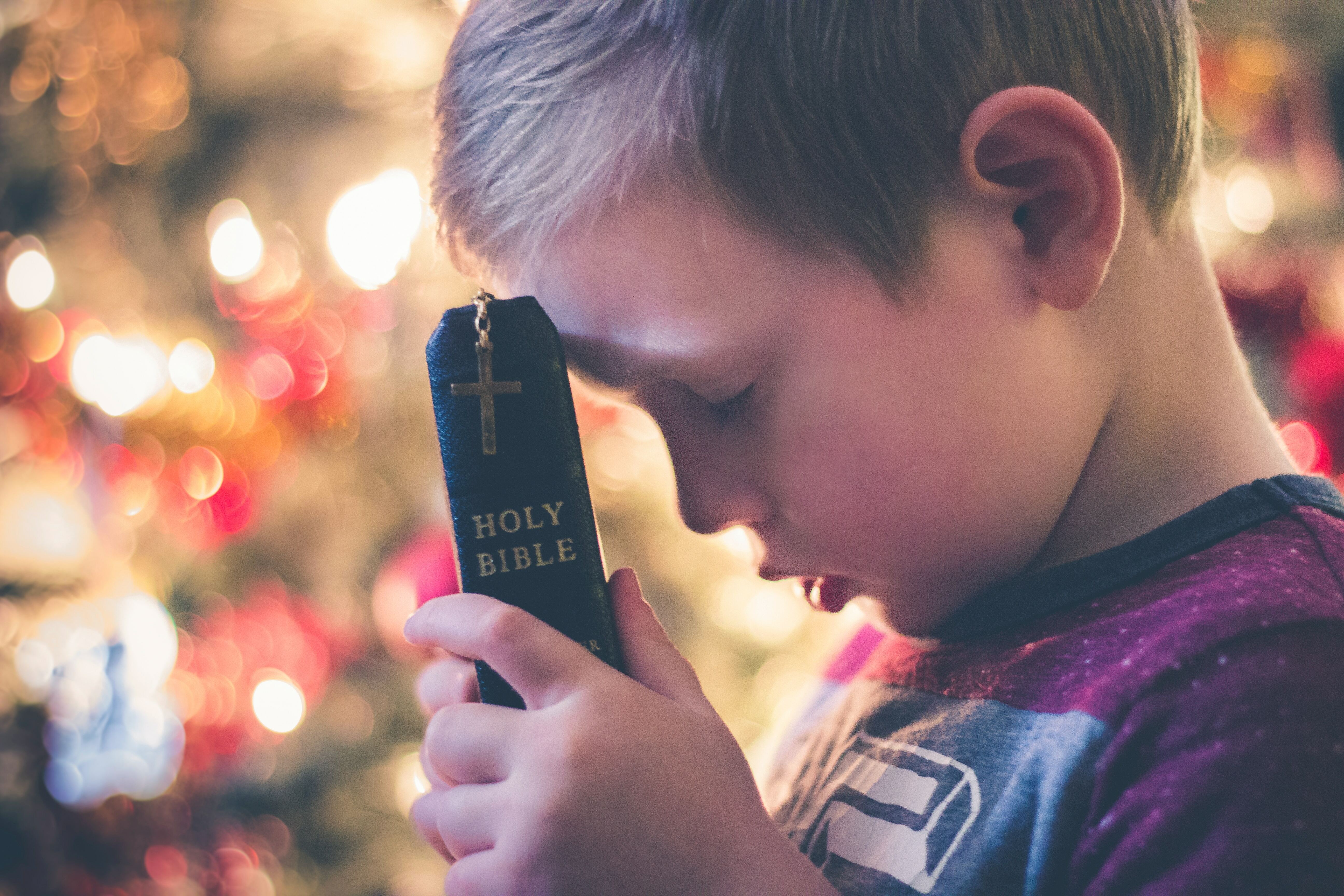 A child with a bible