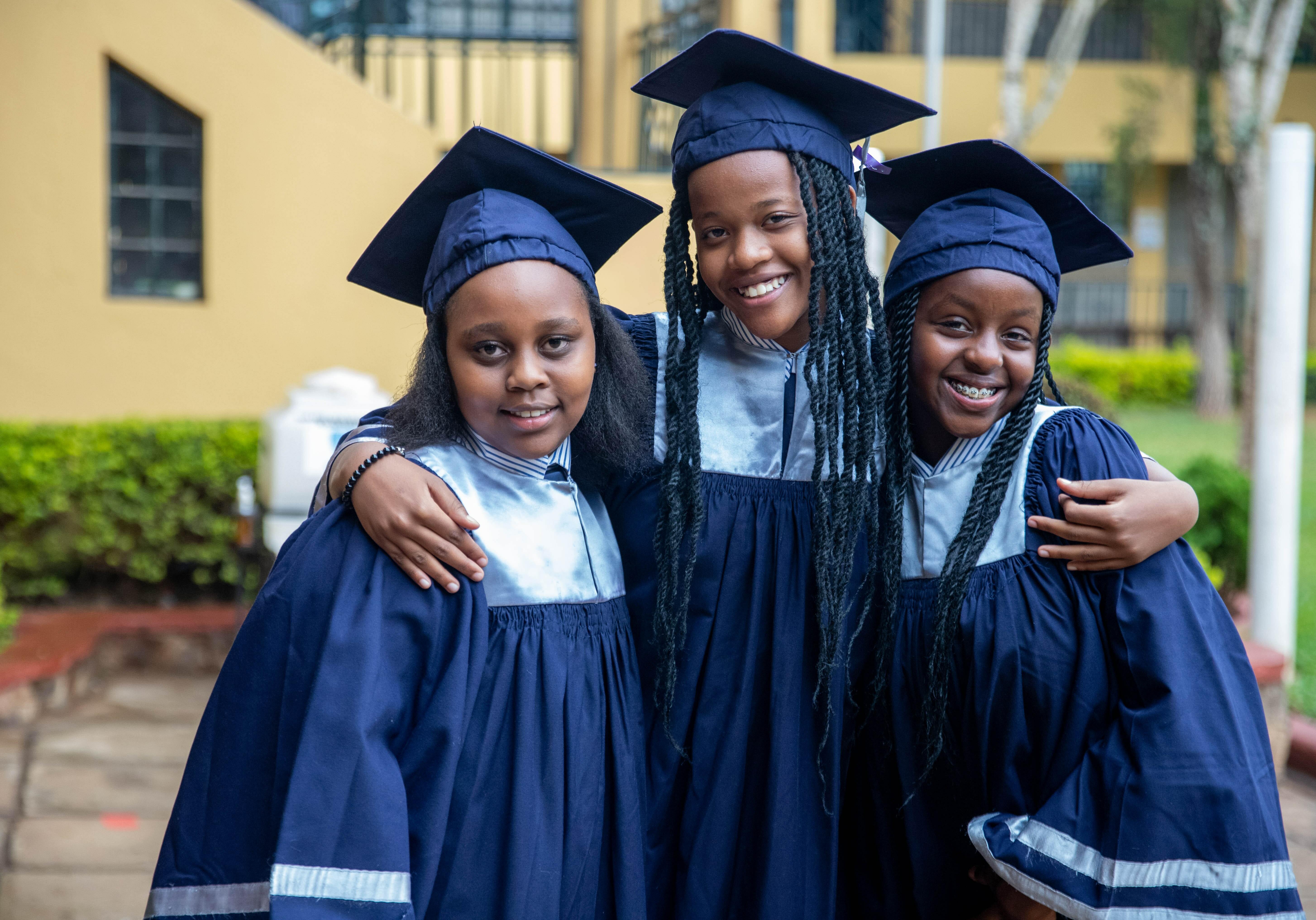 Children graduating