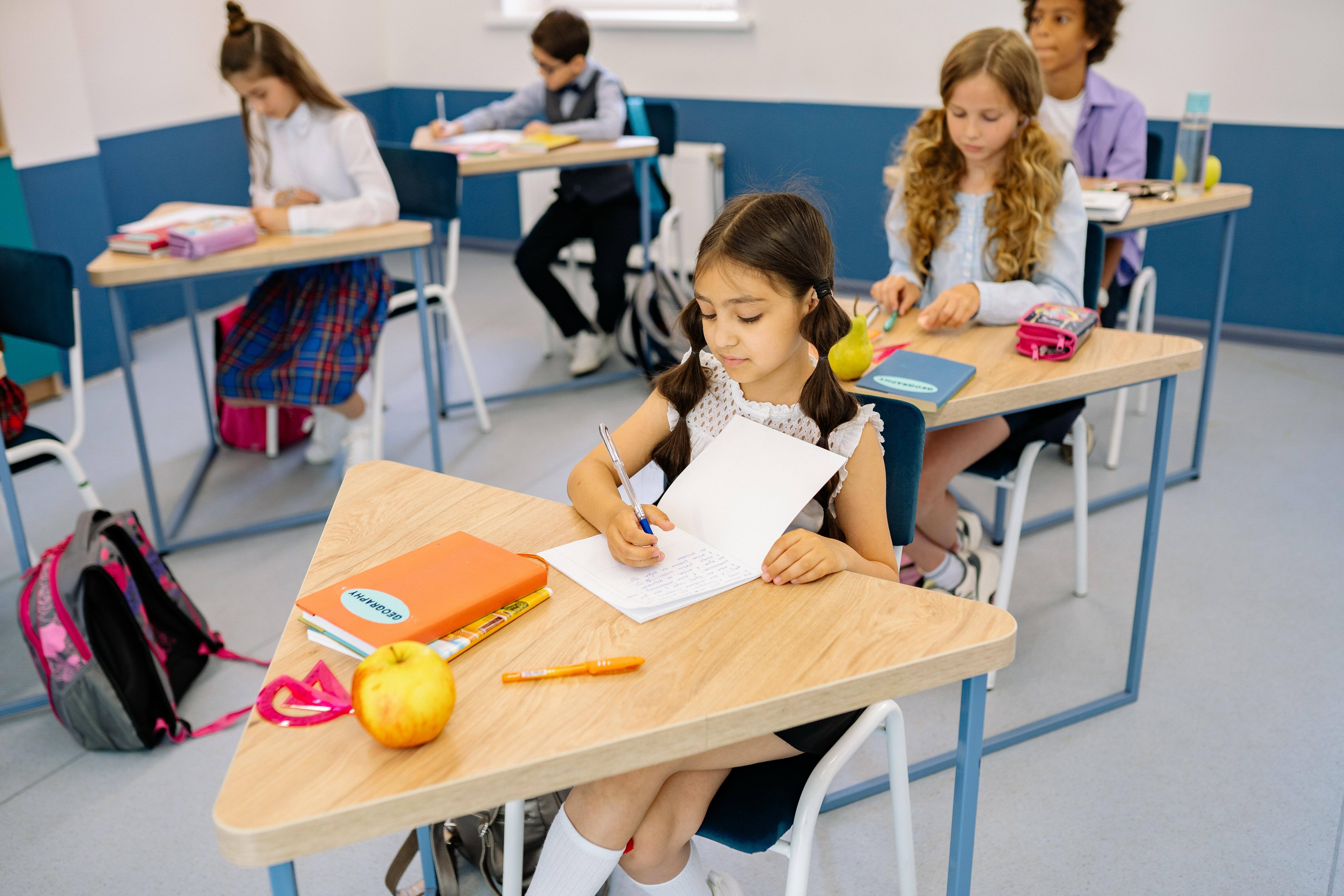 Children in a classroom