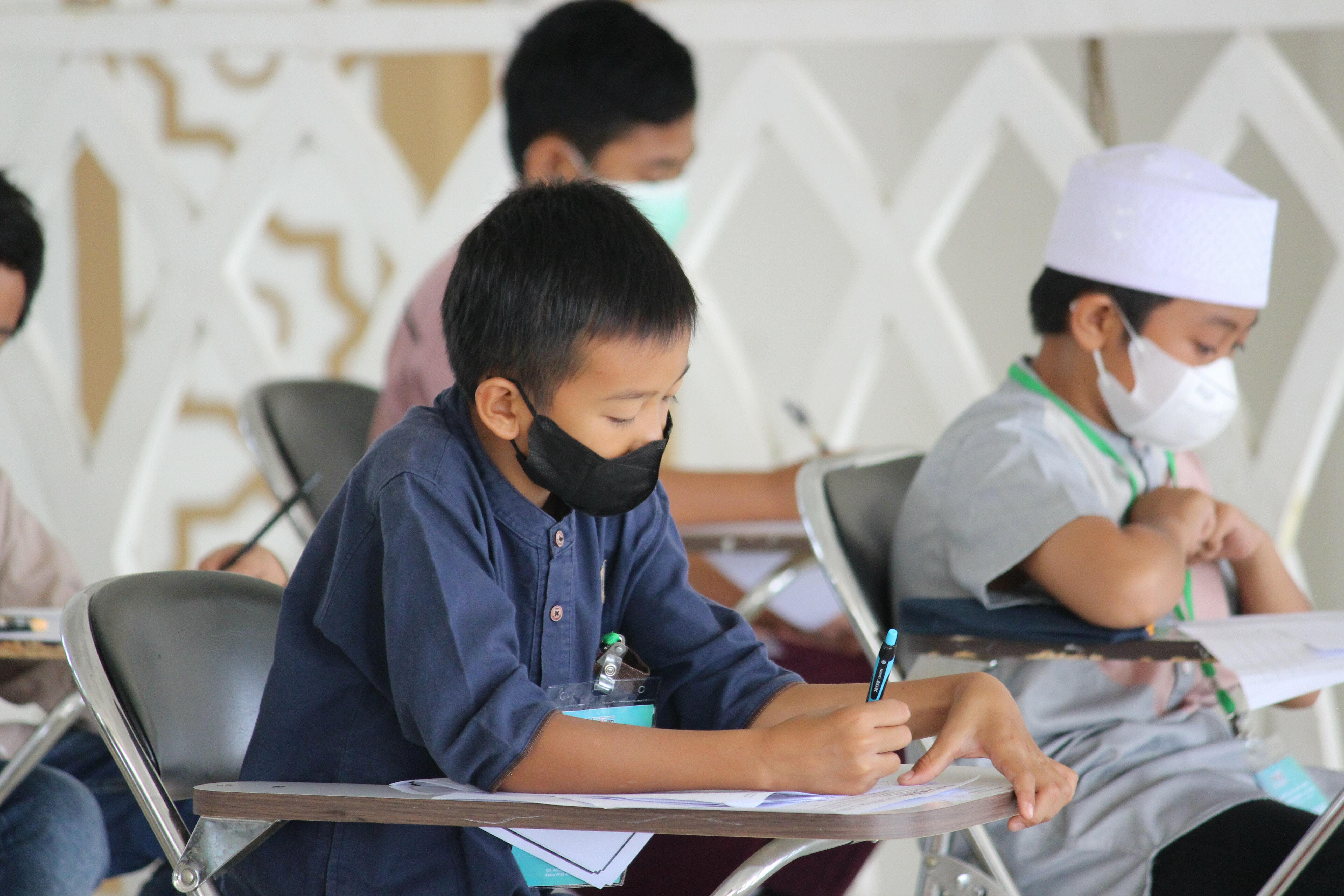 Pupils in classroom