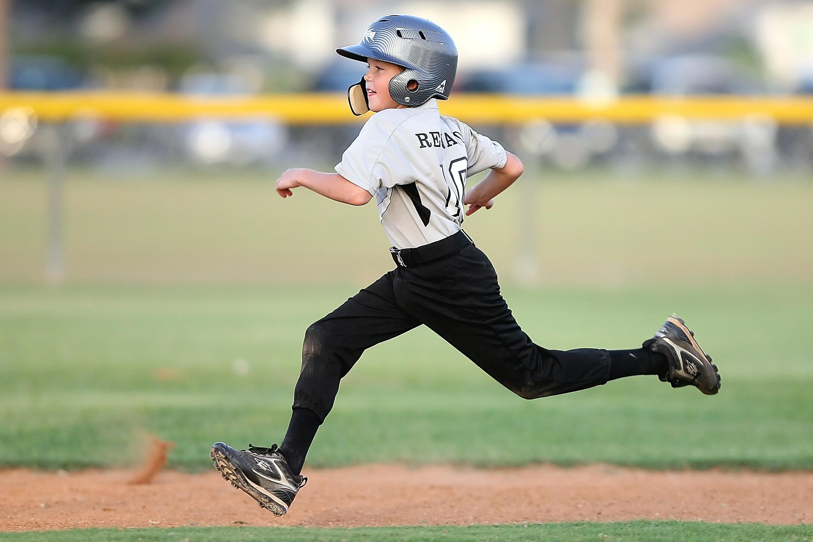 A child running