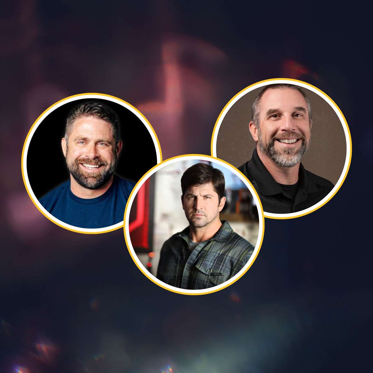 Three featured male speakers for the Dangerous Dads session