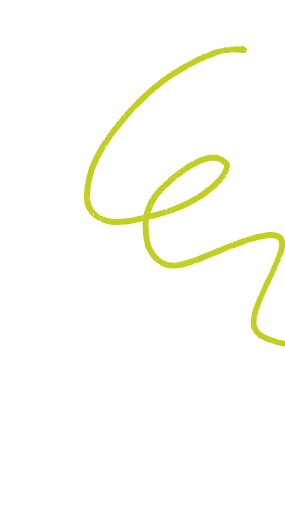 green graphic swirl