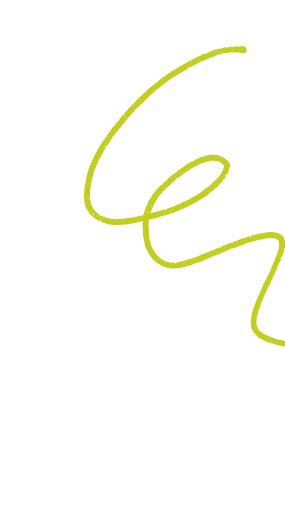 green graphic swirl
