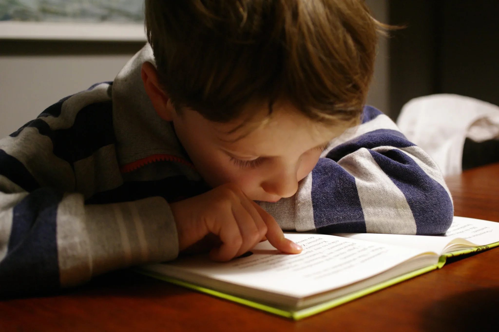 A child reading