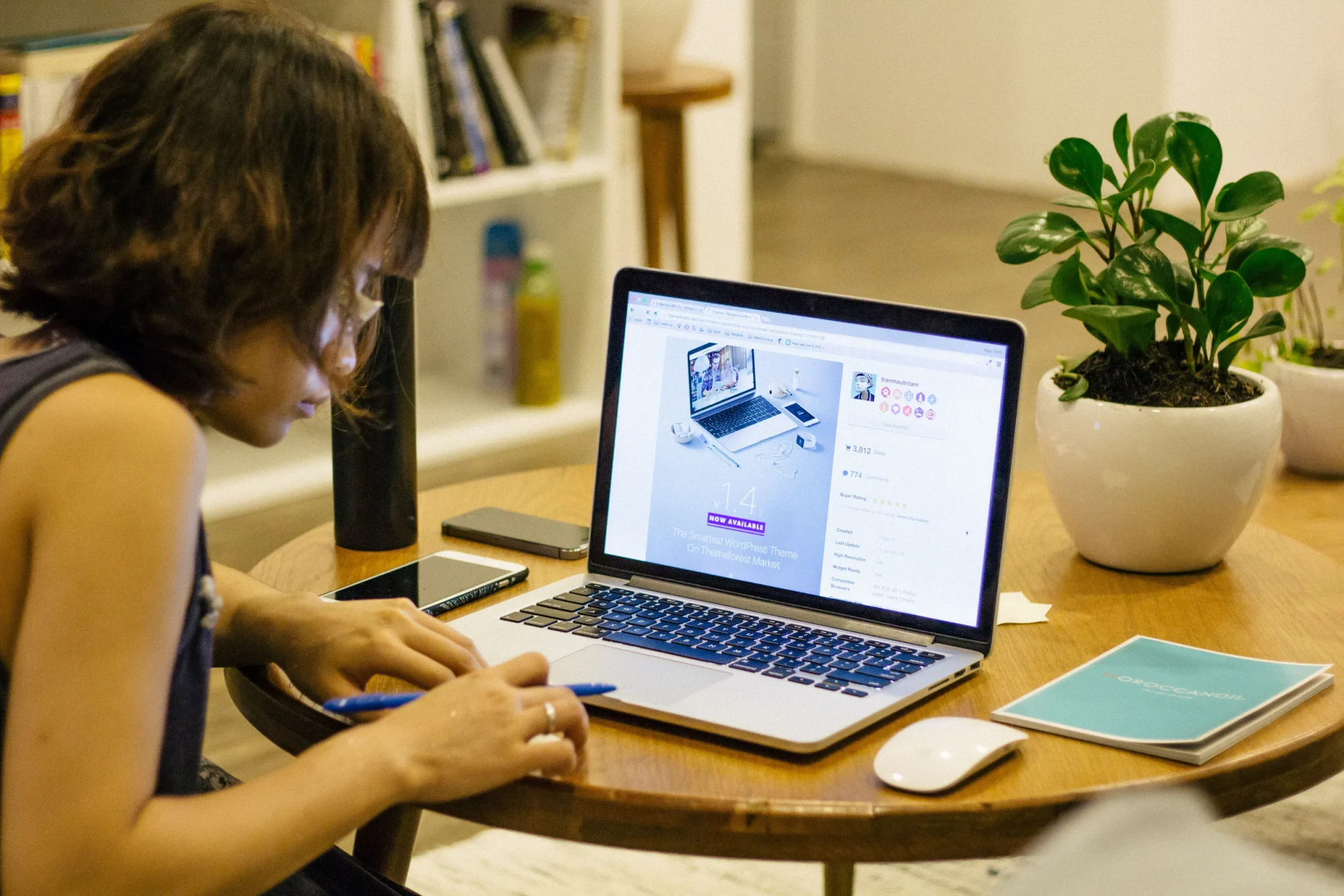 A child using a laptop