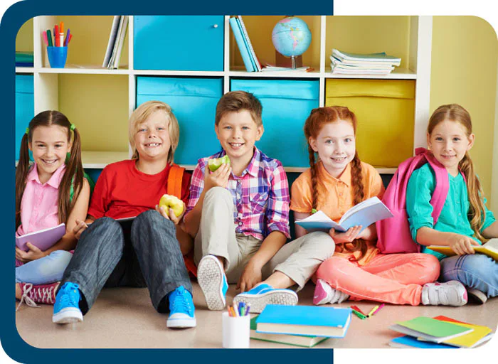 A Group of School Students on the Floor Great Home School Convensions
