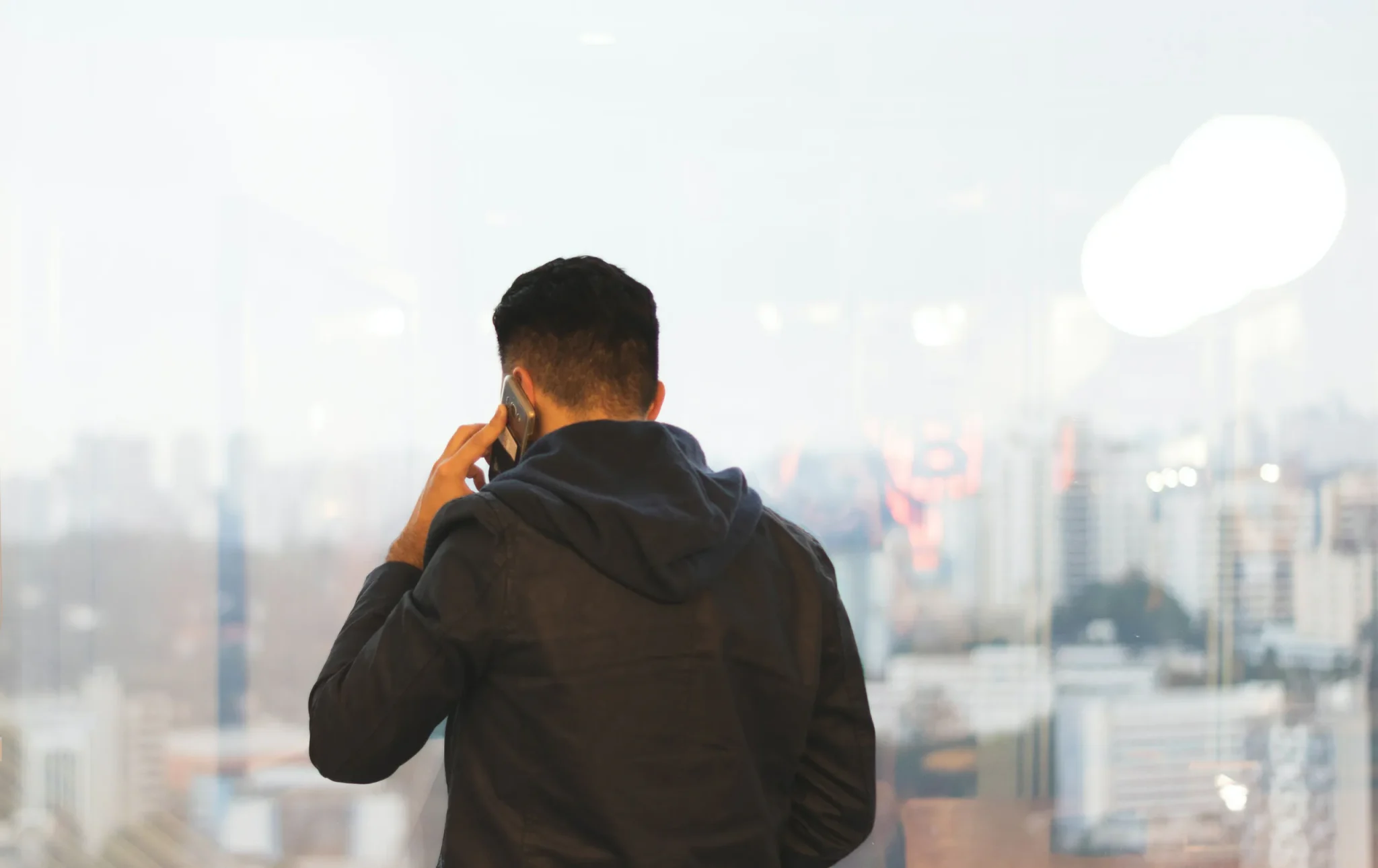 A person on a call