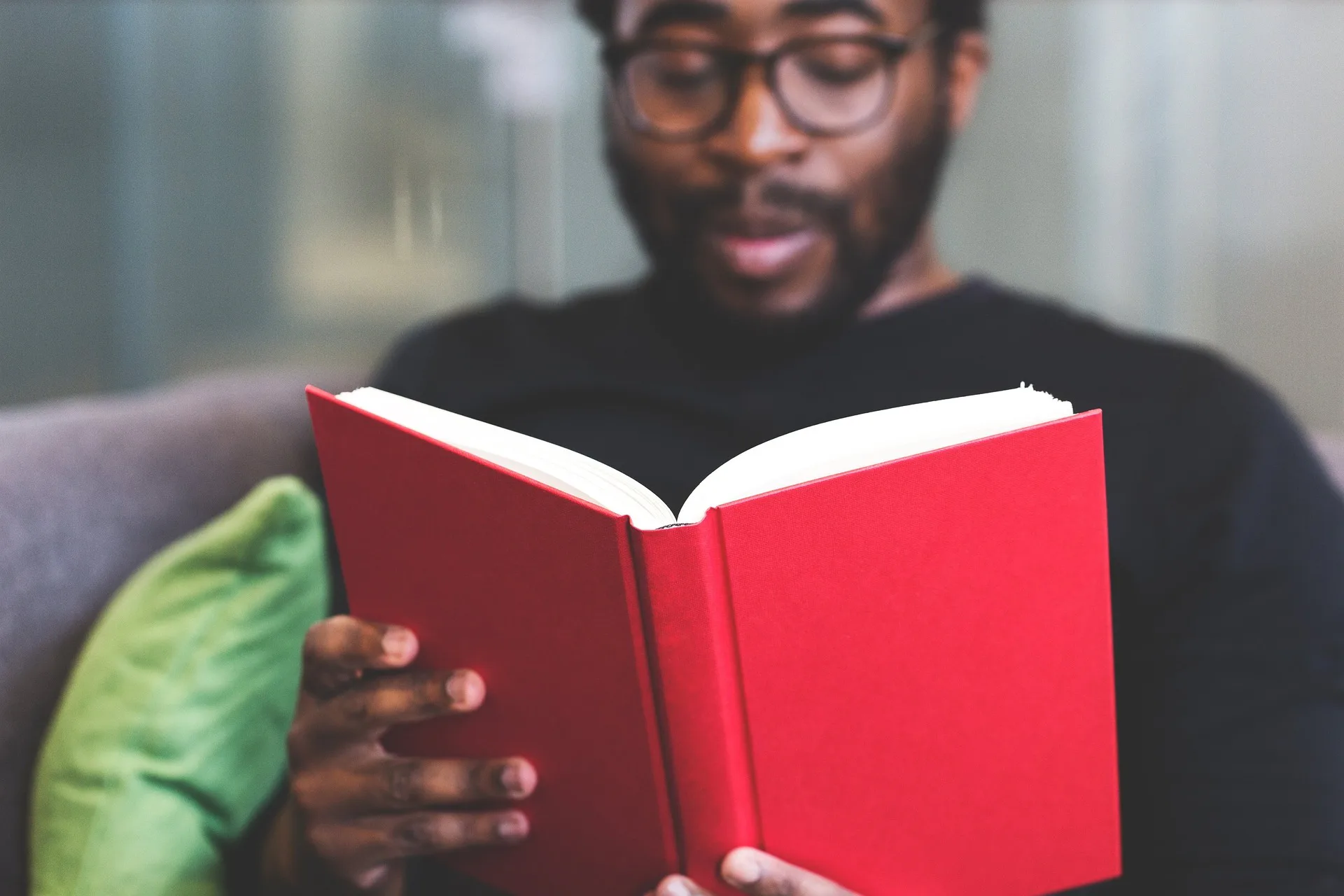 Someone reading a book