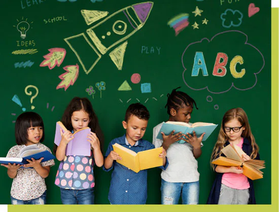 children reading