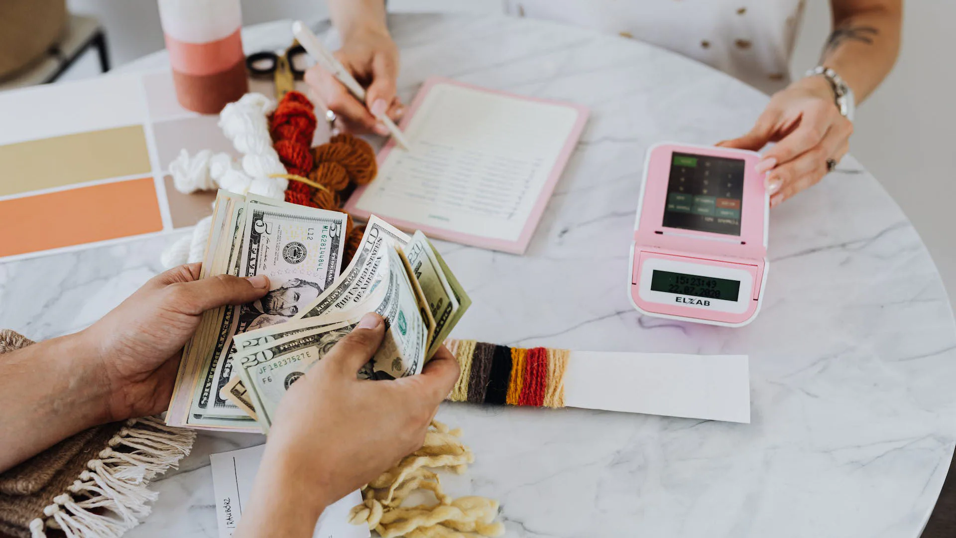 Counting Money on Hand Great Home School Convensions