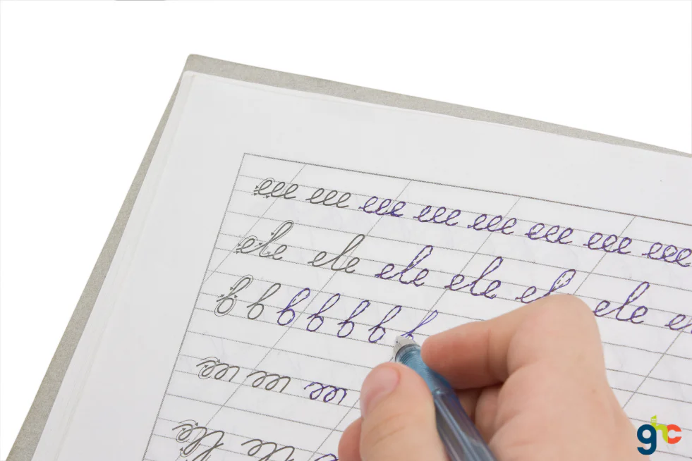 Cursive writing feature