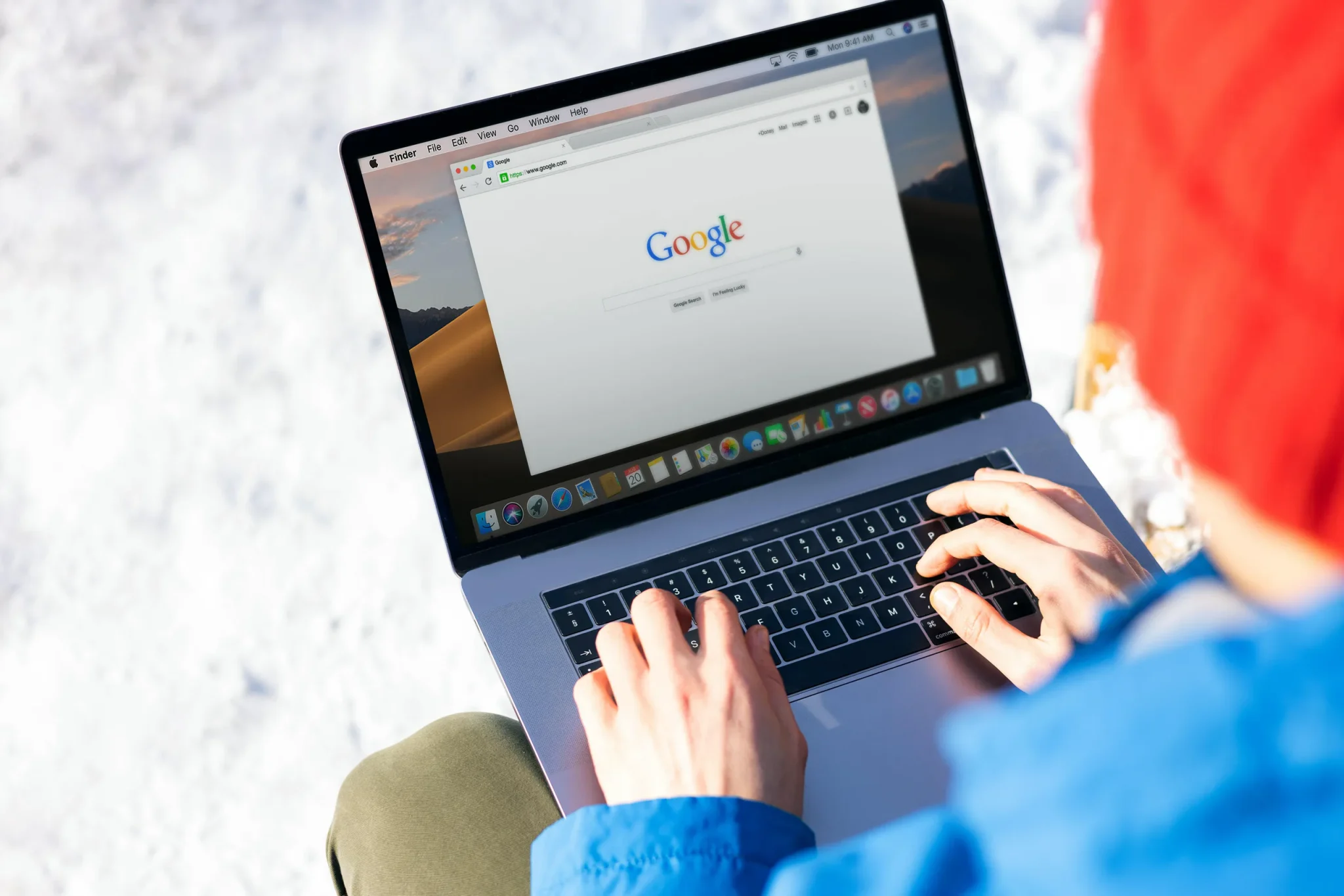 Someone using google