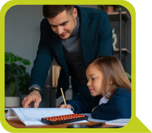 Student Showing Something to his Student Great Home School Convensions