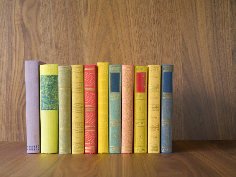 several colorful books