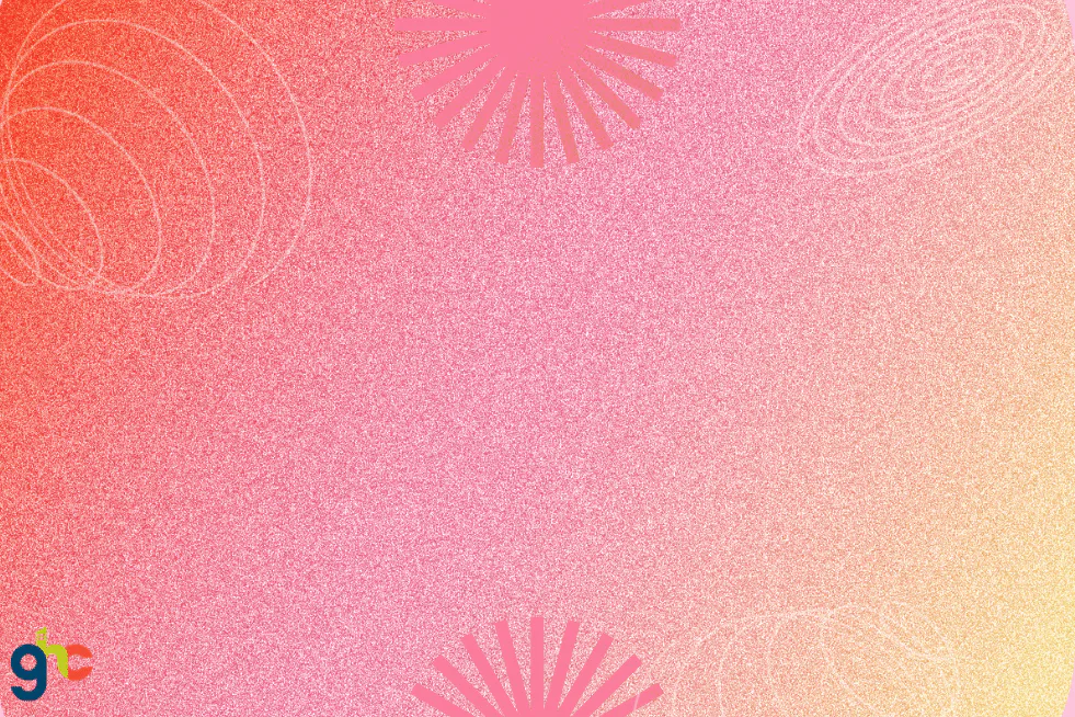 pink and yellow graphic